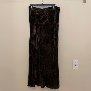 Vintage Ralph Lauren velvet ankle length skirt